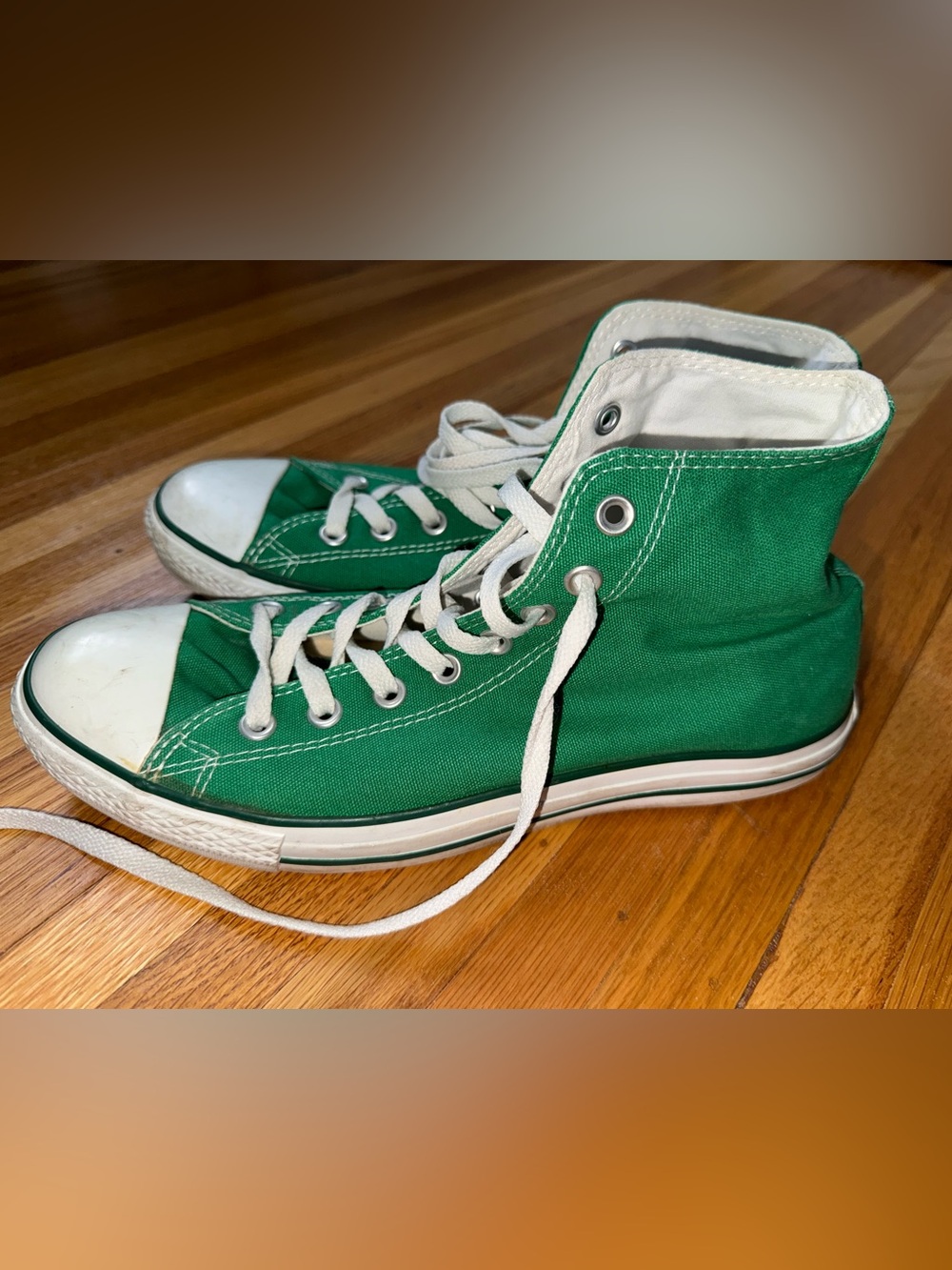 Converse Chuck Taylor All Star High Top Green Canvas Sneakers Men’s 10 W12